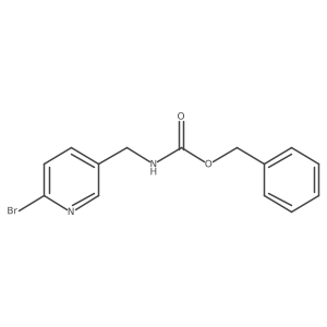 benzyl N-[(6-bromopyridin-3-yl)methyl]carbamate结构式
