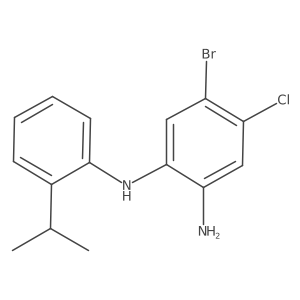 5-bromo-4-chloro-N1-(2-isopropylphenyl)benzene-1,2-diamine结构式