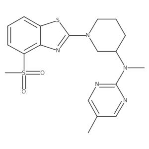 N-[1-(4-methanesulfonyl-1,3-benzothiazol-2-yl)piperidin-3-yl]-N,5-dimethylpyrimidin-2-amine Structure