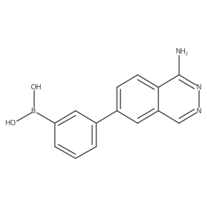 (3-(1-Aminophthalazin-6-yl)phenyl)boronic acid Structure