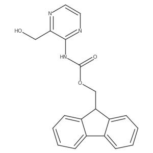 (9H-fluoren-9-yl)methyl N-[3-(hydroxymethyl)pyrazin-2-yl]carbamate Structure