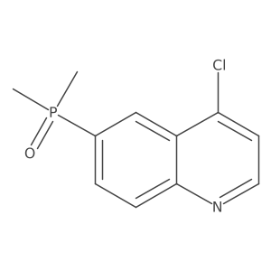 (4-Chloroquinolin-6-yl)dimethylphosphine oxide结构式