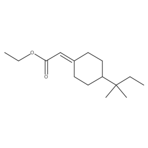 Ethyl 2-[4-(2-methylbutan-2-yl)cyclohexylidene]acetate结构式
