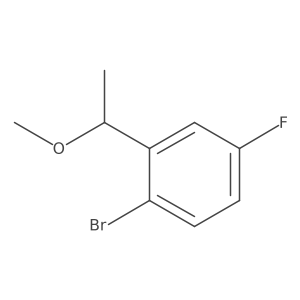 1-Bromo-4-fluoro-2-(1-methoxyethyl)benzene结构式