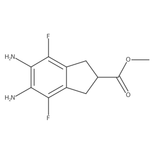 Methyl 5,6-diamino-4,7-difluoro-2,3-dihydro-1H-indene-2-carboxylate Structure