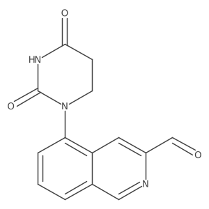 5-(2,4-Dioxo-1,3-diazinan-1-yl)isoquinoline-3-carbaldehyde Structure