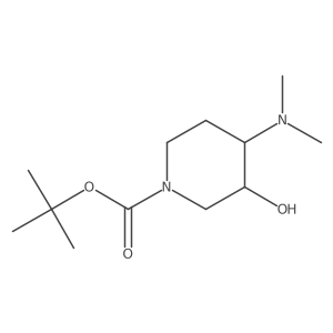 Tert-butyl 4-(dimethylamino)-3-hydroxypiperidine-1-carboxylate Structure