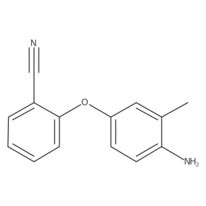 2-(4-Amino-3-methylphenoxy)benzonitrile Structure