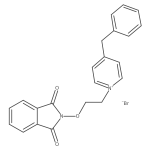 4-Benzyl-1-(2-((1,3-dioxoisoindolin-2-yl)oxy)ethyl)pyridin-1-ium bromide结构式