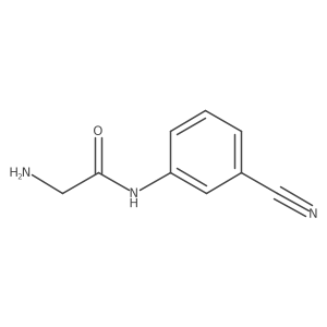 2-amino-N-(3-cyanophenyl)acetamide Structure