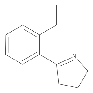 5-(2-Ethylphenyl)-3,4-dihydro-2H-pyrrole结构式