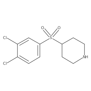 4-(3,4-Dichloro-benzenesulfonyl)-piperidine结构式