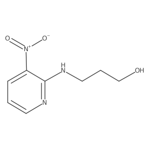 3-(3-Nitropyridin-2-ylamino)propan-1-ol结构式