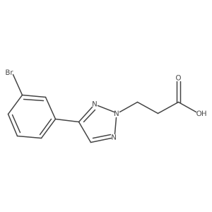 3-[4-(3-Bromophenyl)triazol-2-yl]propanoic acid结构式