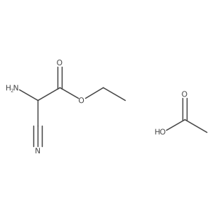 Ethyl 2-amino-2-cyanoacetate acetate Structure