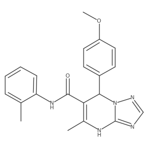 7-(4-methoxyphenyl)-5-methyl-N-(2-methylphenyl)-4,7-dihydro[1,2,4]triazolo[1,5-a]pyrimidine-6-carboxamide Structure