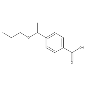 4-(1-Propoxyethyl)benzoic acid Structure