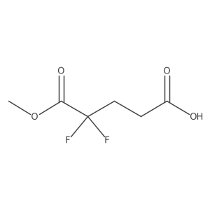 2,2-Difluoroglutaric acid 1-methyl ester Structure
