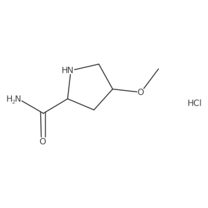 (2S,4S)-4-methoxypyrrolidine-2-carboxamide hydrochloride结构式