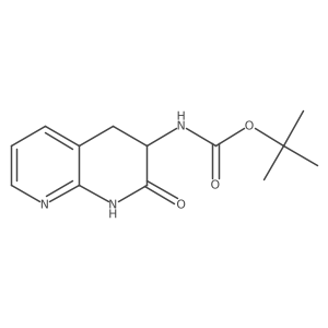 Tert-butyl (2-oxo-1,2,3,4-tetrahydro-1,8-naphthyridin-3-yl)carbamate结构式