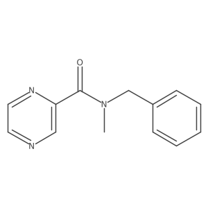 N-Methyl-N-(phenylmethyl)-2-pyrazinecarboxamide结构式