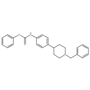 Carbamic acid, [4-[1-(phenylmethyl)-4-piperidinyl]phenyl]-, phenyl ester Structure