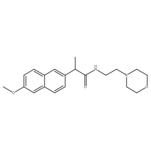 2-(6-methoxy-2-naphthyl)-N-[2-(4-morpholinyl)ethyl]propanamide结构式