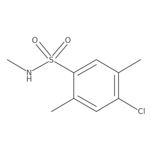 4-chloro-N,2,5-trimethylbenzenesulfonamide结构式