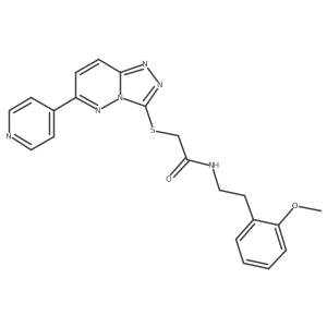 N-(2-methoxyphenethyl)-2-((6-(pyridin-4-yl)-[1,2,4]triazolo[4,3-b]pyridazin-3-yl)thio)acetamide Structure