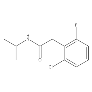 2-(2-chloro-6-fluorophenyl)-N-(propan-2-yl)acetamide结构式