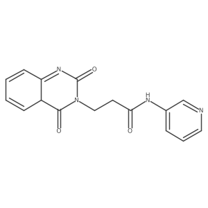 3-(2,4-dioxo-4aH-quinazolin-3-yl)-N-pyridin-3-ylpropanamide Structure