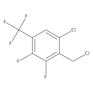 6-Chloro-2,3-difluoro-4-(trifluoromethyl)benzyl chloride结构式