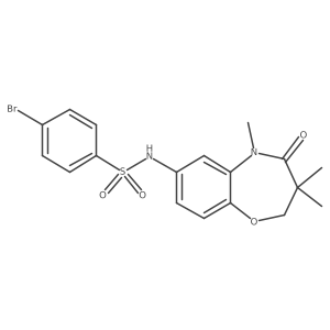 4-bromo-N-(3,3,5-trimethyl-4-oxo-2,3,4,5-tetrahydrobenzo[b][1,4]oxazepin-7-yl)benzenesulfonamide Structure