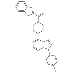 benzofuran-2-yl(4-(3-(4-chlorophenyl)-3H-[1,2,3]triazolo[4,5-d]pyrimidin-7-yl)piperazin-1-yl)methanone Structure