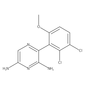 3-(2,3-Dichloro-6-methoxyphenyl)pyrazine-2,6-diamine Structure
