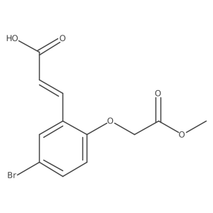 (2E)-3-[5-Bromo-2-(2-methoxy-2-oxoethoxy)phenyl]acrylic acid结构式