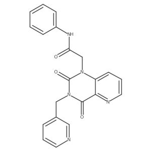2-(2,4-dioxo-3-(pyridin-3-ylmethyl)-3,4-dihydropyrido[3,2-d]pyrimidin-1(2H)-yl)-N-phenylacetamide结构式