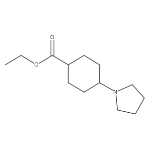 Ethyl 4-pyrrolidin-1-ylcyclohexanecarboxylate结构式