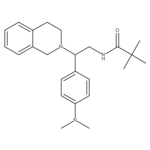 N-(2-(3,4-dihydroisoquinolin-2(1H)-yl)-2-(4-(dimethylamino)phenyl)ethyl)pivalamide结构式
