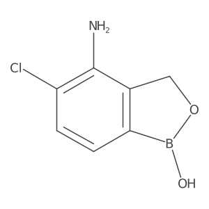 5-chloro-1-hydroxy-3H-2,1-benzoxaborol-4-amine Structure