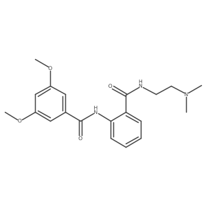 N-(2-{[2-(dimethylamino)ethyl]carbamoyl}phenyl)-3,5-dimethoxybenzamide结构式