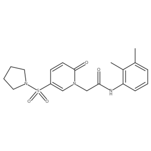 N-(2,3-dimethylphenyl)-2-[2-oxo-5-(pyrrolidine-1-sulfonyl)-1,2-dihydropyridin-1-yl]acetamide Structure