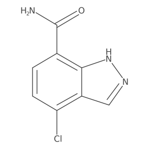 4-chloro-1H-indazole-7-carboxamide Structure