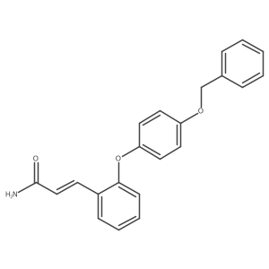 3-[2-[4-(Phenylmethoxy)phenoxy]phenyl]-2-propenamide结构式
