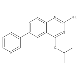 4-Isopropoxy-6-pyridin-3-yl-quinazolin-2-ylamine Structure