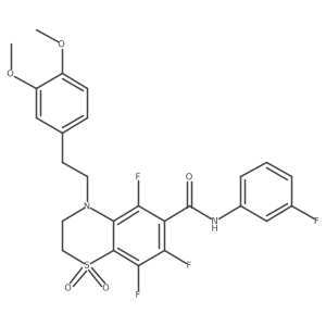 C25H22F4N2O5S Structure