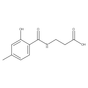 3-[(2-Hydroxy-4-methylphenyl)formamido]propanoic acid结构式