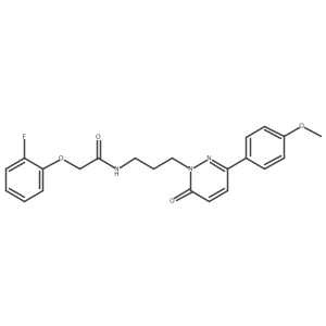2-(2-fluorophenoxy)-N-(3-(3-(4-methoxyphenyl)-6-oxopyridazin-1(6H)-yl)propyl)acetamide Structure