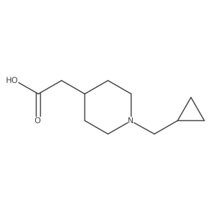2-[1-(Cyclopropylmethyl)piperidin-4-yl]acetic acid结构式