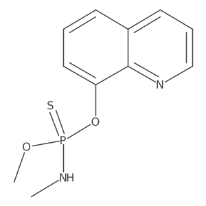 Phosphoramidothioic acid, methyl-, O-methyl O-8-quinolyl ester Structure